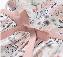 Load image into Gallery viewer, Floral bow waist tea dress