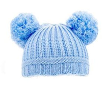 Load image into Gallery viewer, Soft Double Pom Pom Hats (12-24 Month)
