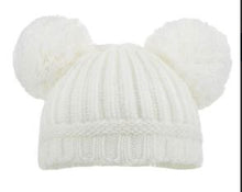 Load image into Gallery viewer, Soft Double Pom Pom Hats (12-24 Month)
