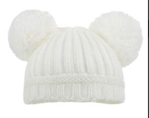 Soft Double Pom Pom Hats (12-24 Month)