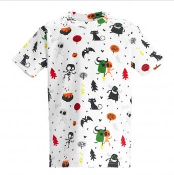 White Halloween print T-Shirt