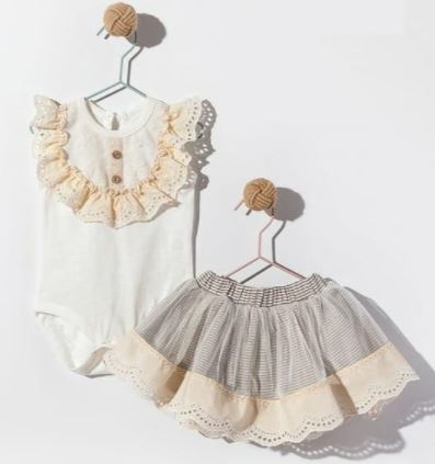 Spanish Romper & Lace Skirt Set Romper