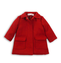 Load image into Gallery viewer, Luxury Red Wool Coat with Red Satin Lining
