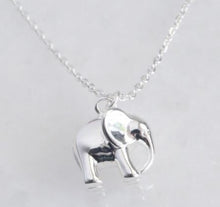 Load image into Gallery viewer, Silver Elephant Pendant Necklace
