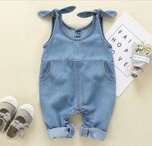 Load image into Gallery viewer, Bow Dungarees Bundle - Age 9-12 Months
