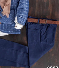 Load image into Gallery viewer, Blue Quilted Jacket, Shirt, Trouser, Scarf &amp; Belt Set
