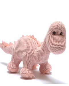 Pink Pastel Knitted Diplodocus